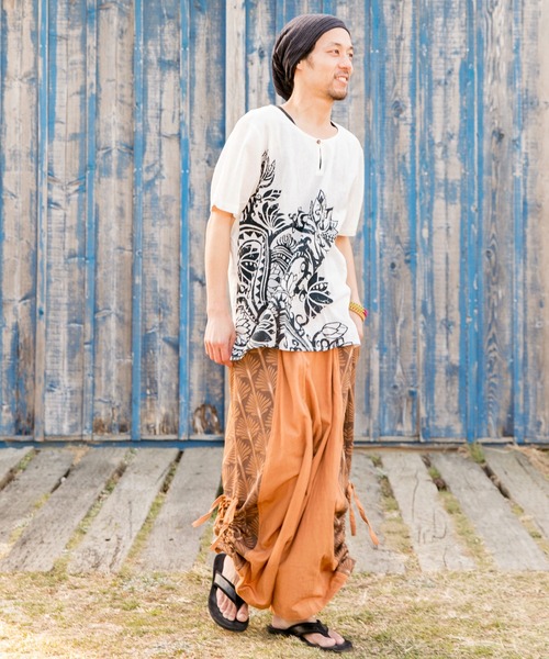 チャイハネ（チャイハネ）の「【チャイハネ】セイージャMEN'S変形ドレープパンツ（その他パンツ・メンズ・ブラック/ブラウン/レッド/カーキ・FREE）」の18枚目の写真