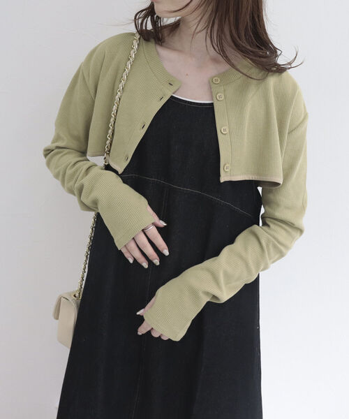 fredy emue（フレディエミュ）の「バックデザインデニムフレアジャンスカ（ジャンパースカート・レディース・ブラック/ブルー・38）」の14枚目の写真