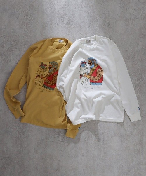 The Endless Summer(エンドレスサマー)の「TES TEAM LONG SLEEVE T-SHIRT / ロンT(Tシャツ/カットソー・メンズ・ホワイト/イエロー・SMALL/MEDIUM/LARGE/X-LARGE)」の7枚目の写真