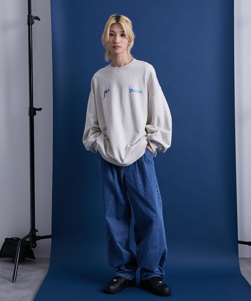 re_k by JUNRED（レクバイジュンレッド）の「re_k by JUNRED / NFLバルーンBIGクルーネックスウェット（スウェット・メンズ・パープル/グレー/モスグリーン/レッド系その他2・S/M/L）」の22枚目の写真