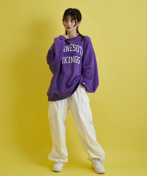 re_k by JUNRED（レクバイジュンレッド）の「re_k by JUNRED / NFLバルーンBIGクルーネックスウェット（スウェット・メンズ・パープル/グレー/モスグリーン/レッド系その他2・S/M/L）」の17枚目の写真