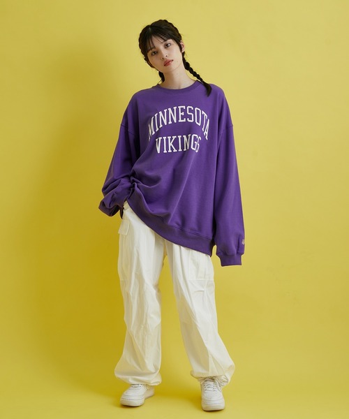 re_k by JUNRED（レクバイジュンレッド）の「re_k by JUNRED / NFLバルーンBIGクルーネックスウェット（スウェット・メンズ・パープル/グレー/モスグリーン/レッド系その他2・S/M/L）」の18枚目の写真