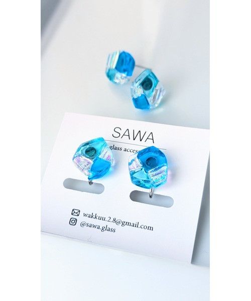 tone(トーン)の「【sawa】多角形イヤリング(台形)(MA)(イヤリング・レディース・パープル系その他/ラベンダー/ブルー系その他・FREE)」の16枚目の写真