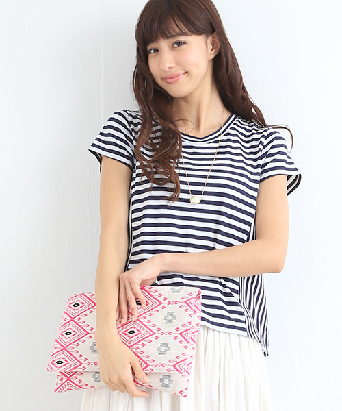 B:MING by BEAMS（ビーミングバイビームス）の「＜InRed 6月号掲載＞AVANI / バティッククラッチ（クラッチバッグ・レディース・ブラック/ピンク・ONE SIZE）」の14枚目の写真