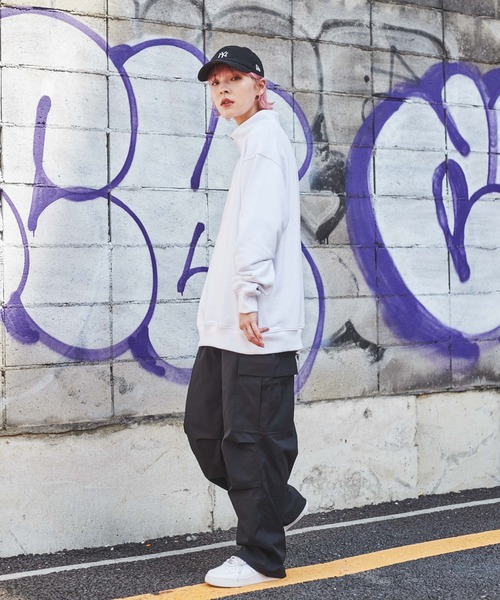 WEGO（ウィゴー）の「WEGO/スタンダードハーフジップスウェット（スウェット・メンズ・ブラック/グレー系その他/ホワイト・LARGE/MEDIUM）」の10枚目の写真