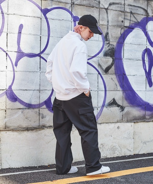 WEGO（ウィゴー）の「WEGO/スタンダードハーフジップスウェット（スウェット・メンズ・ブラック/グレー系その他/ホワイト・LARGE/MEDIUM）」の11枚目の写真