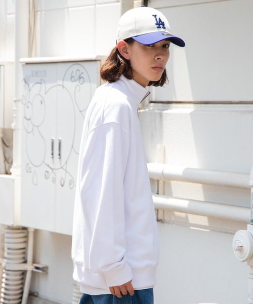 WEGO（ウィゴー）の「WEGO/スタンダードハーフジップスウェット（スウェット・メンズ・ブラック/グレー系その他/ホワイト・LARGE/MEDIUM）」の7枚目の写真