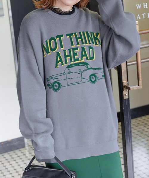 PBLIM（ページボーイリム）の「PAGEBOYLIM/クラシックカーニット（ニット/セーター・レディース・ブラック/グレー/マスタード・FREE）」の18枚目の写真