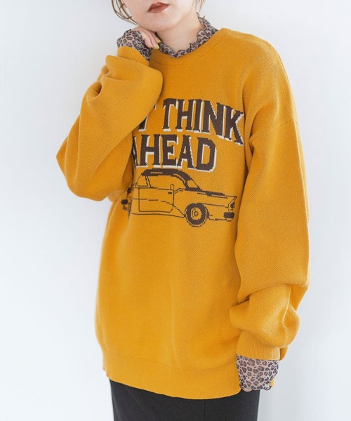 PBLIM（ページボーイリム）の「PAGEBOYLIM/クラシックカーニット（ニット/セーター・レディース・ブラック/グレー/マスタード・FREE）」の19枚目の写真