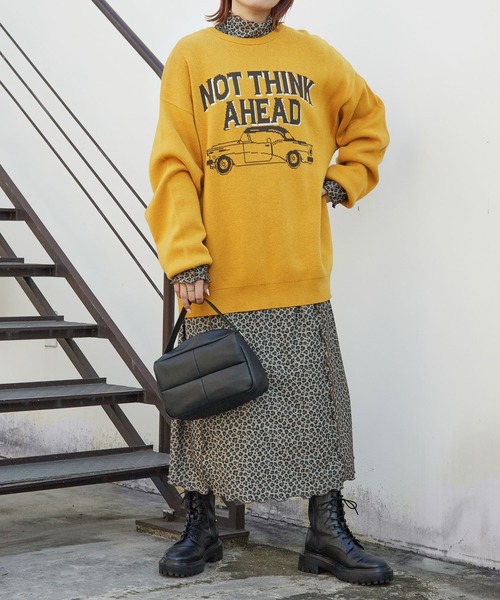 PBLIM（ページボーイリム）の「PAGEBOYLIM/クラシックカーニット（ニット/セーター・レディース・ブラック/グレー/マスタード・FREE）」の13枚目の写真