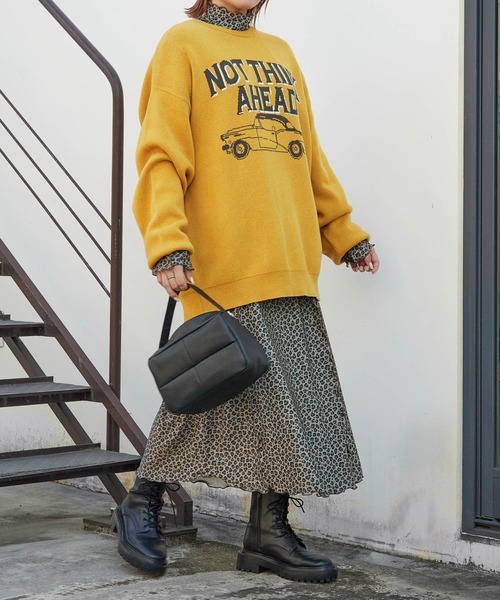 PBLIM（ページボーイリム）の「PAGEBOYLIM/クラシックカーニット（ニット/セーター・レディース・ブラック/グレー/マスタード・FREE）」の14枚目の写真