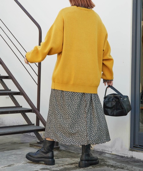 PBLIM（ページボーイリム）の「PAGEBOYLIM/クラシックカーニット（ニット/セーター・レディース・ブラック/グレー/マスタード・FREE）」の15枚目の写真