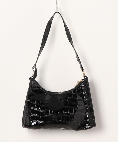 NiiNa(ニーナ)の「【NiiNa】ワンハンドルクロコバッグ(ハンドバッグ・レディース・ホワイト/ブラック/ピンク/グリーン/イエロー・FREE)」の10枚目の写真