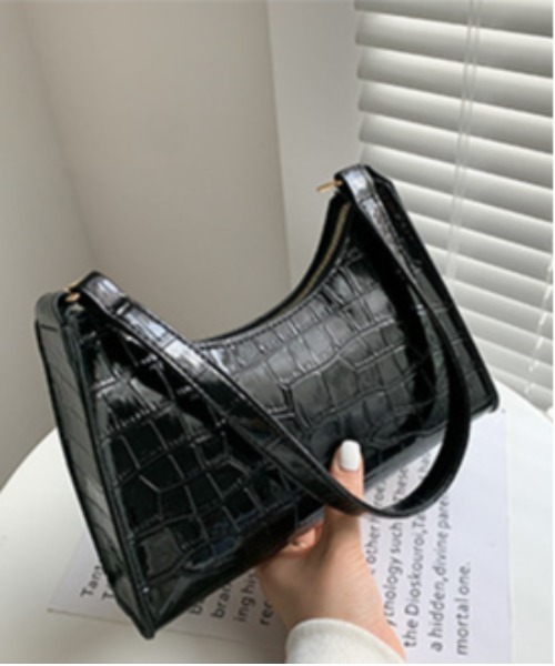 NiiNa(ニーナ)の「【NiiNa】ワンハンドルクロコバッグ(ハンドバッグ・レディース・ホワイト/ブラック/ピンク/グリーン/イエロー・FREE)」の19枚目の写真