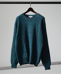 ABAHOUSE | 片畦編み×ワッフル編み 切り替え ニット(ニット/セーター)