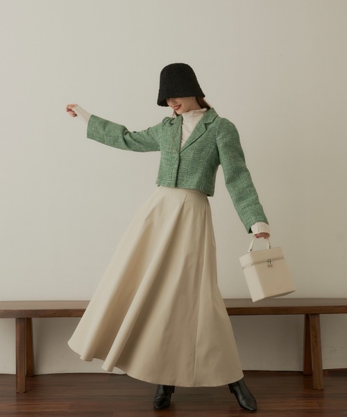 VANNIE U（ヴァニーユー）の「ハイウエストボリュームスカート（スカート・レディース・ブラック/アイボリー/ベージュ・FREE）」の15枚目の写真