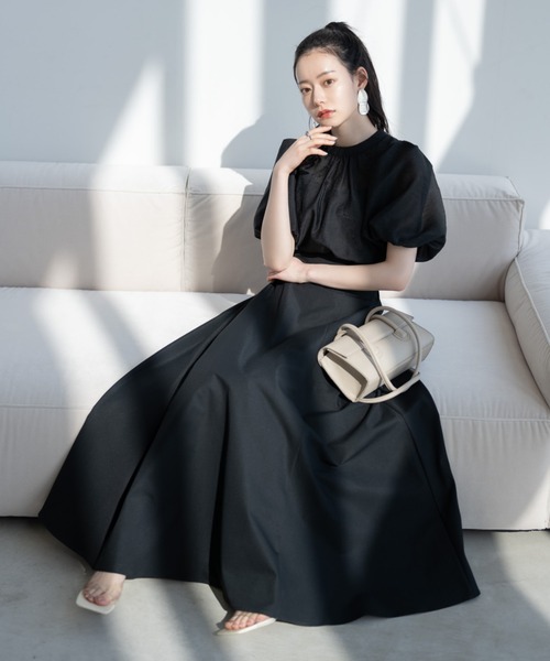 ハイウエストボリュームスカート（スカート）｜VANNIE U（ヴァニーユー