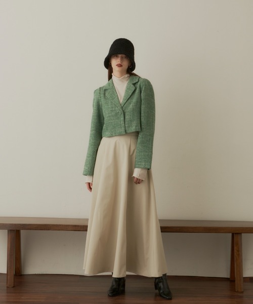 VANNIE U（ヴァニーユー）の「ハイウエストボリュームスカート（スカート・レディース・ブラック/アイボリー/ベージュ・FREE）」の9枚目の写真