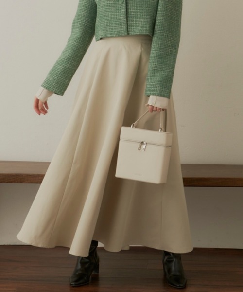 VANNIE U（ヴァニーユー）の「ハイウエストボリュームスカート（スカート・レディース・ブラック/アイボリー/ベージュ・FREE）」の6枚目の写真
