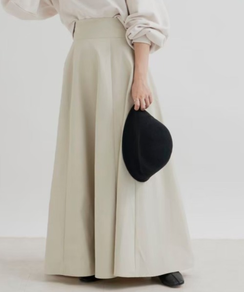 VANNIE U（ヴァニーユー）の「ハイウエストボリュームスカート（スカート・レディース・ブラック/アイボリー/ベージュ・FREE）」の7枚目の写真