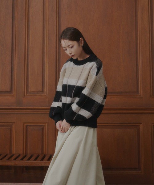 VANNIE U（ヴァニーユー）の「ハイウエストボリュームスカート（スカート・レディース・ブラック/アイボリー/ベージュ・FREE）」の18枚目の写真