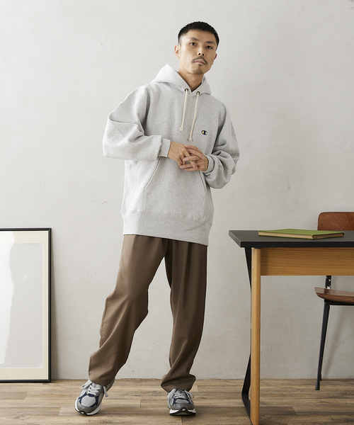 Champion(チャンピオン)の「【CHAMPION / チャンピオン】別注リバースウィーブ パーカー(パーカー・メンズ・ホワイト/グレー/アイボリー/ブラック・MEDIUM/LARGE/X-LARGE)」の7枚目の写真