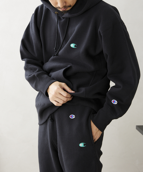 Champion(チャンピオン)の「【CHAMPION / チャンピオン】別注リバースウィーブ パーカー(パーカー・メンズ・ホワイト/グレー/アイボリー/ブラック・MEDIUM/LARGE/X-LARGE)」の12枚目の写真