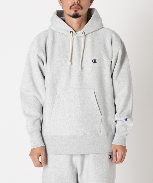 Champion(チャンピオン)の「【CHAMPION / チャンピオン】別注リバースウィーブ パーカー(パーカー・メンズ・ホワイト/グレー/アイボリー/ブラック・MEDIUM/LARGE/X-LARGE)」の21枚目の写真