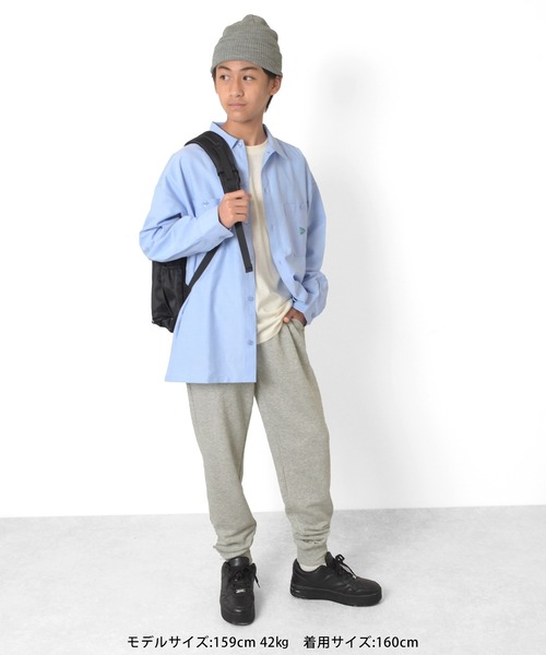 GLAZOS（グラソス）の「スウェットパンツ【セットアップ対応】（スウェットパンツ・キッズ・グレー/ライトベージュ/ブラック/カーキ・140cm/160cm/170cm/150cm）」の13枚目の写真