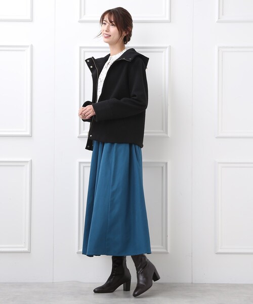 DRESKIP(ドレスキップ)の「◆【着ぶくれ知らず】ウール調フードショートコート(その他アウター・レディース・キャメル/ライトブルー/ブラック・02/03/04)」の15枚目の写真