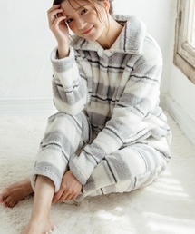 fran de lingerie | もこもこ フリース前開き上下セット レディース パジャマ ふわふわ 部屋着 かわいい あったか(ルームウェア/パジャマ)