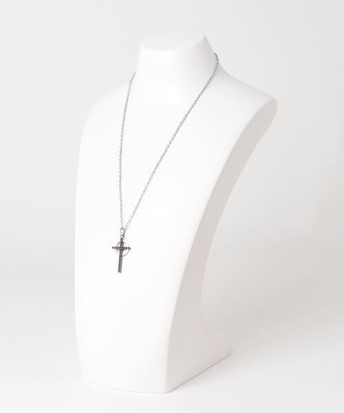 【セール】【サージカルステンレス316L】クロス×サークルデザインネックレス（ネックレス）｜Mag.（マグ）