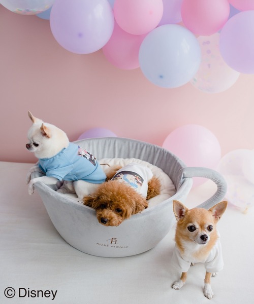 Disney(ディズニー)の「【DOG】【DISNEY /ディズニー】ミッキー/ラテアートベッド(ペットウェア・レディース・ライトグレー・FREE)」の9枚目の写真