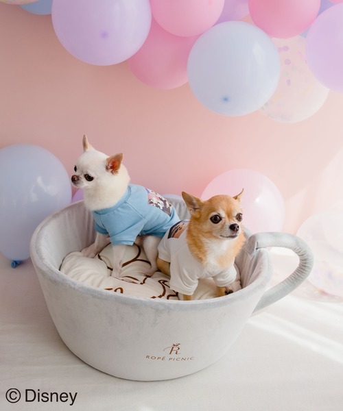 Disney(ディズニー)の「【DOG】【DISNEY /ディズニー】ミッキー/ラテアートベッド(ペットウェア・レディース・ライトグレー・FREE)」の16枚目の写真