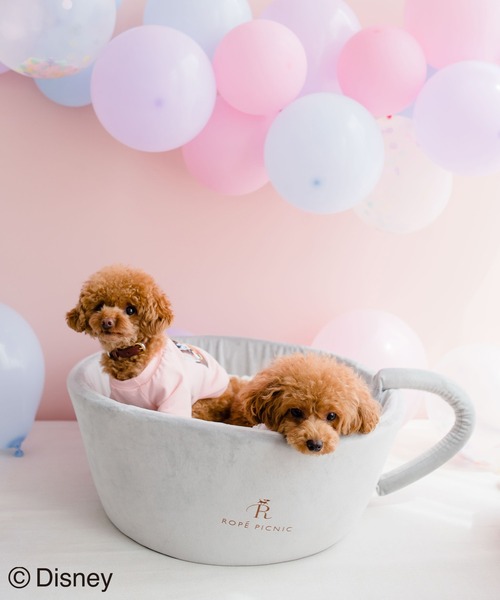 Disney(ディズニー)の「【DOG】【DISNEY /ディズニー】ミッキー/ラテアートベッド(ペットウェア・レディース・ライトグレー・FREE)」の17枚目の写真