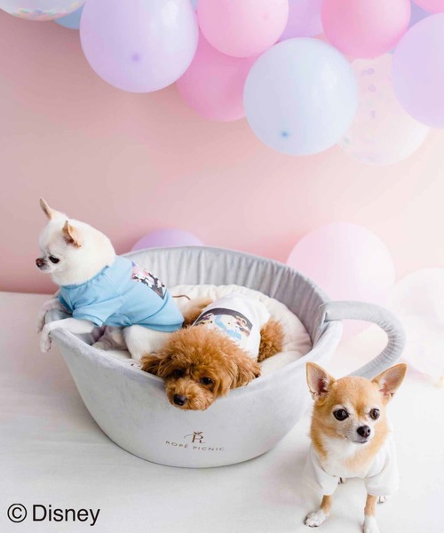Disney(ディズニー)の「【DOG】【DISNEY /ディズニー】ミッキー/ラテアートベッド(ペットウェア・レディース・ライトグレー・FREE)」の18枚目の写真