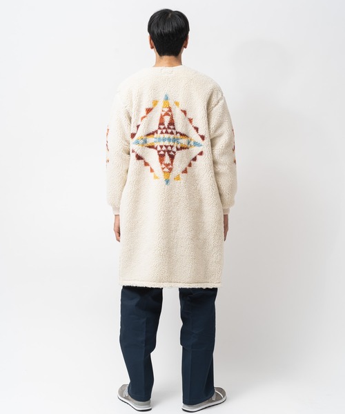 PENDLETON(ペンドルトン)の「【 PENDLETON / ペンドルトン 】ボアジップロングカーディガン Boa Zip Crewneck 2475-9106 MNY(ブルゾン・レディース・ブラック/アイボリー・FREE)」の22枚目の写真