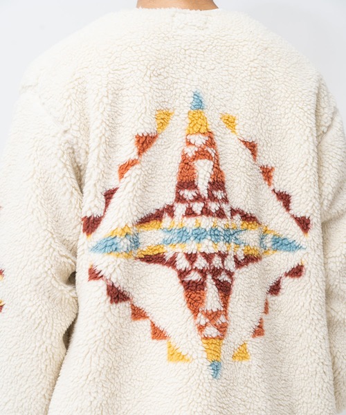 PENDLETON(ペンドルトン)の「【 PENDLETON / ペンドルトン 】ボアジップロングカーディガン Boa Zip Crewneck 2475-9106 MNY(ブルゾン・レディース・ブラック/アイボリー・FREE)」の21枚目の写真