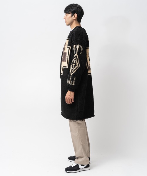 PENDLETON(ペンドルトン)の「【 PENDLETON / ペンドルトン 】ボアジップロングカーディガン Boa Zip Crewneck 2475-9106 MNY(ブルゾン・レディース・ブラック/アイボリー・FREE)」の19枚目の写真
