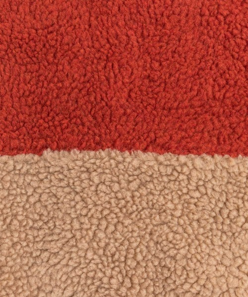 Rocky Monroe（ロッキーモンロー）の「オーバーサイズ ボアフリースブルゾン ジップアップジャケット（ブルゾン・レディース・ブラウン/グレー/グリーン/マスタード/ブラック×グレー/ホワイト×グリーン/ホワイト×ブルー/ホワイト×ブラック/ホワイト×グレー/ブラック×パープル/レッド・L/M/XL）」の15枚目の写真