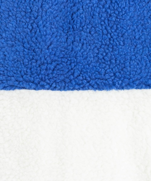 Rocky Monroe（ロッキーモンロー）の「オーバーサイズ ボアフリースブルゾン ジップアップジャケット（ブルゾン・レディース・ブラウン/グレー/グリーン/マスタード/ブラック×グレー/ホワイト×グリーン/ホワイト×ブルー/ホワイト×ブラック/ホワイト×グレー/ブラック×パープル/レッド・L/M/XL）」の18枚目の写真