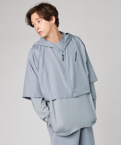 UNFILO(アンフィーロ)の「【ユニセックス】レイヤードプルオーバー(Tシャツ/カットソー・レディース・ブルー系/ベージュ系/ピンク系/ブラック系・LARGE/X-LARGE/MEDIUM/SMALL)」の2枚目の写真