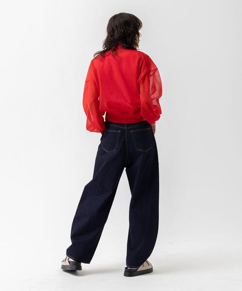 CITEN（シテン）の「＜CITEN＞シアー ハイネック ニット（ニット/セーター・レディース・イエロー/レッド・FREE）」の15枚目の写真