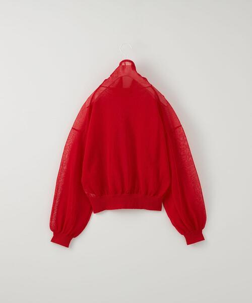 CITEN（シテン）の「＜CITEN＞シアー ハイネック ニット（ニット/セーター・レディース・イエロー/レッド・FREE）」の21枚目の写真