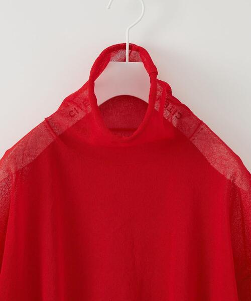 CITEN（シテン）の「＜CITEN＞シアー ハイネック ニット（ニット/セーター・レディース・イエロー/レッド・FREE）」の22枚目の写真