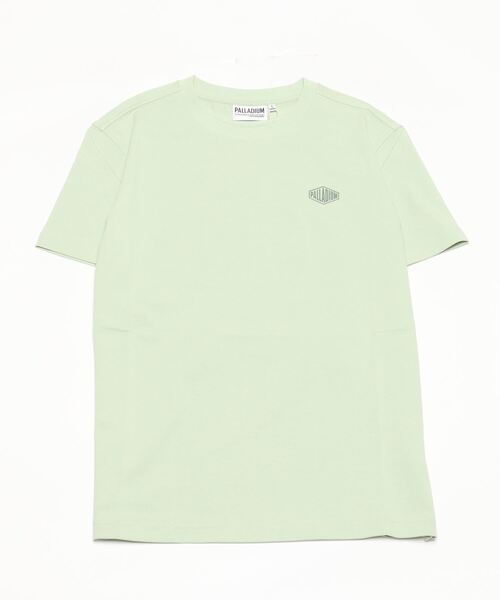PALLADIUM（パラディウム）の「PALLADIUM/パラディウム CHEST BASIC LOGO TEE（Tシャツ/カットソー・メンズ・ホワイト/グリーン・L/M/S）」の2枚目の写真