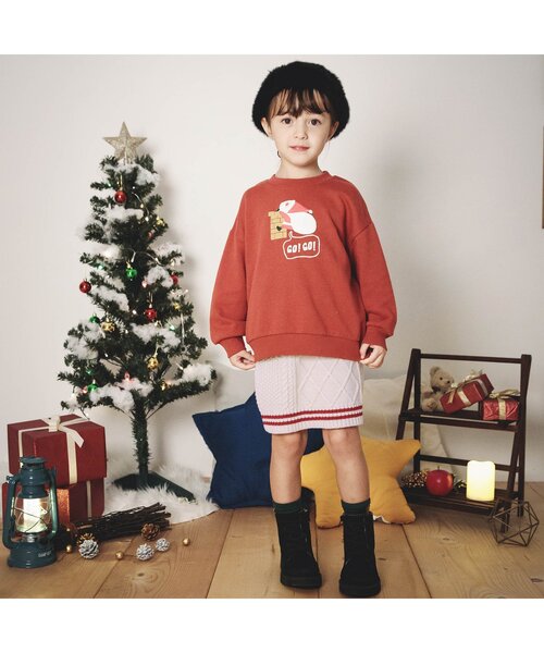 BREEZE（ブリーズ）の「ケーブルニットスカート_ウォッシャブル（スカート・キッズ・アイボリー/ネイビー・140/120/100/90）」の3枚目の写真