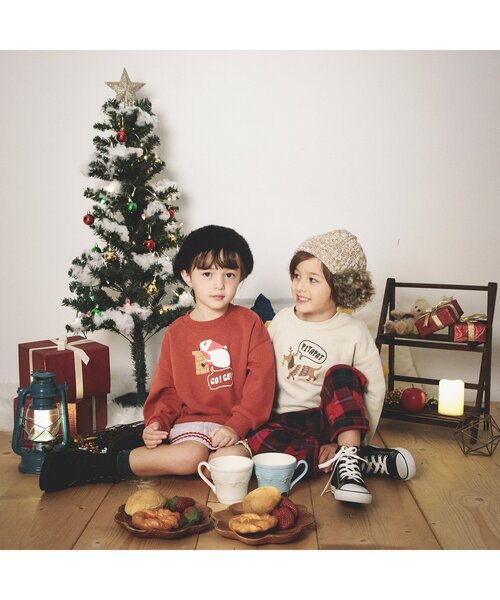 BREEZE（ブリーズ）の「ケーブルニットスカート_ウォッシャブル（スカート・キッズ・アイボリー/ネイビー・140/120/100/90）」の4枚目の写真