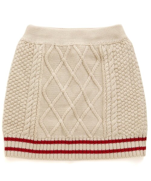 BREEZE（ブリーズ）の「ケーブルニットスカート_ウォッシャブル（スカート・キッズ・アイボリー/ネイビー・140/120/100/90）」の7枚目の写真