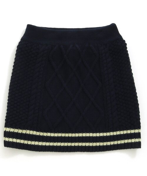 BREEZE（ブリーズ）の「ケーブルニットスカート_ウォッシャブル（スカート・キッズ・アイボリー/ネイビー・140/120/100/90）」の9枚目の写真